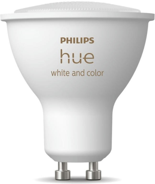 Лампа розумна Philips Hue GU10, 5.7W (50Вт), 2000K-6500K, RGB (929001953111)