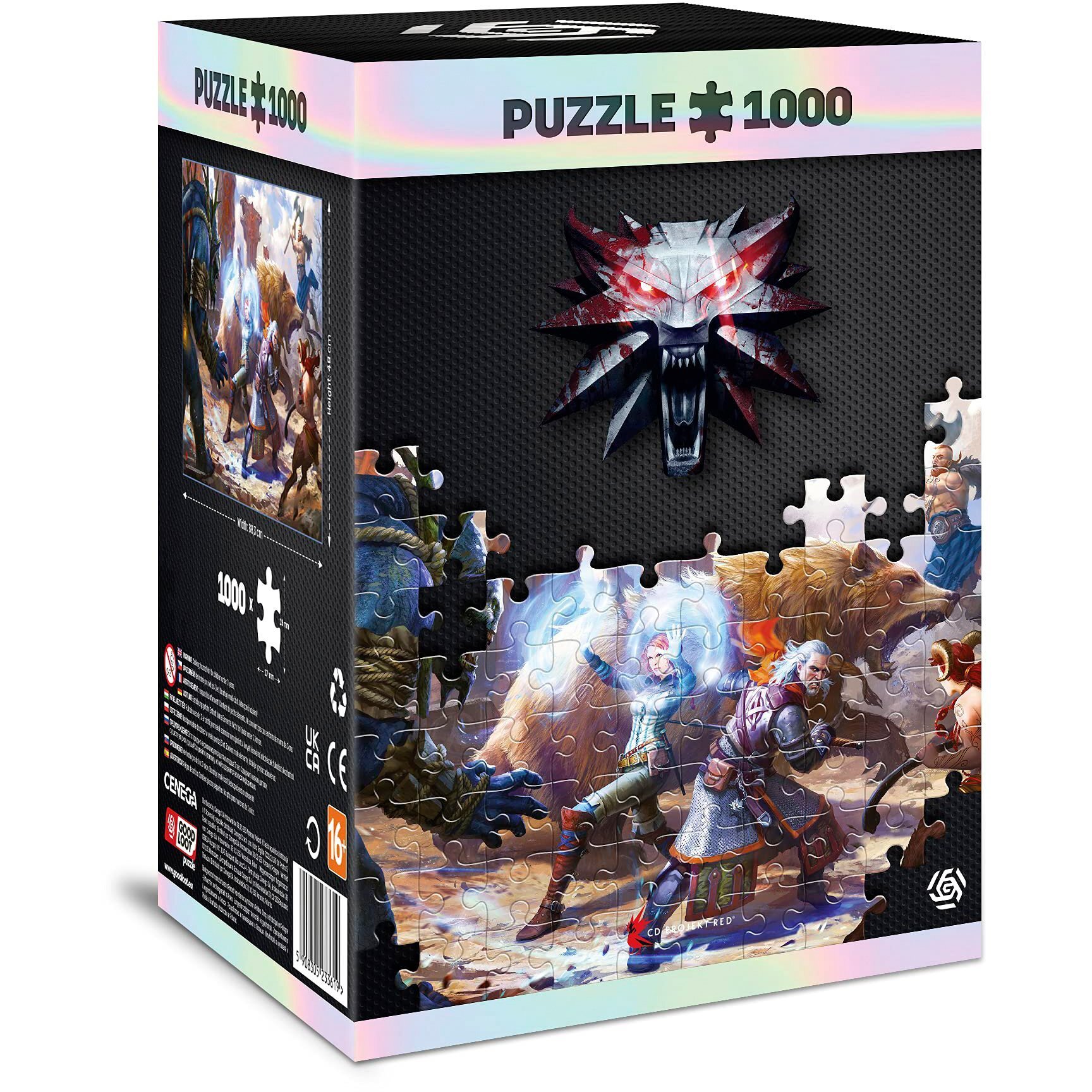 Пазл Witcher: Geralt & Triss in Battle puzzles 1000 ел.