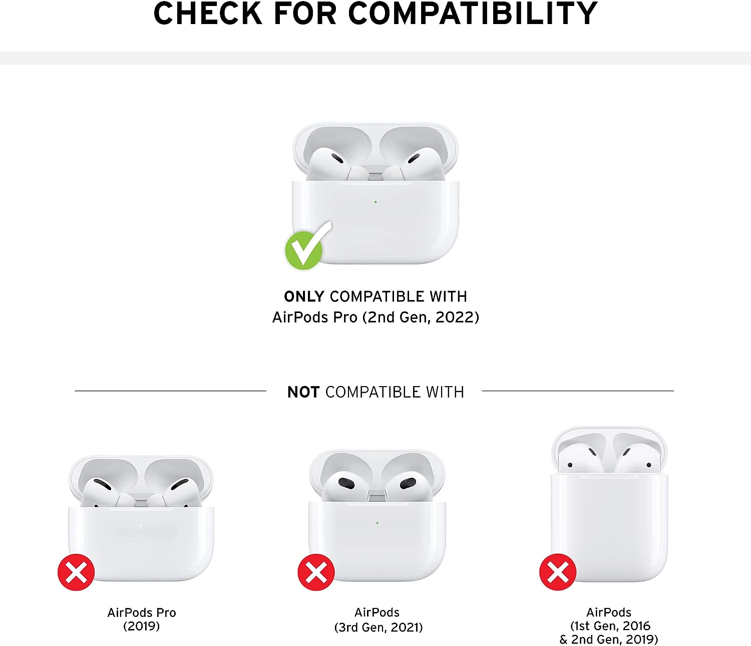 Чохол UAG для AirPods Pro (2nd Gen, 2022) Civilian, Black (104124114040)