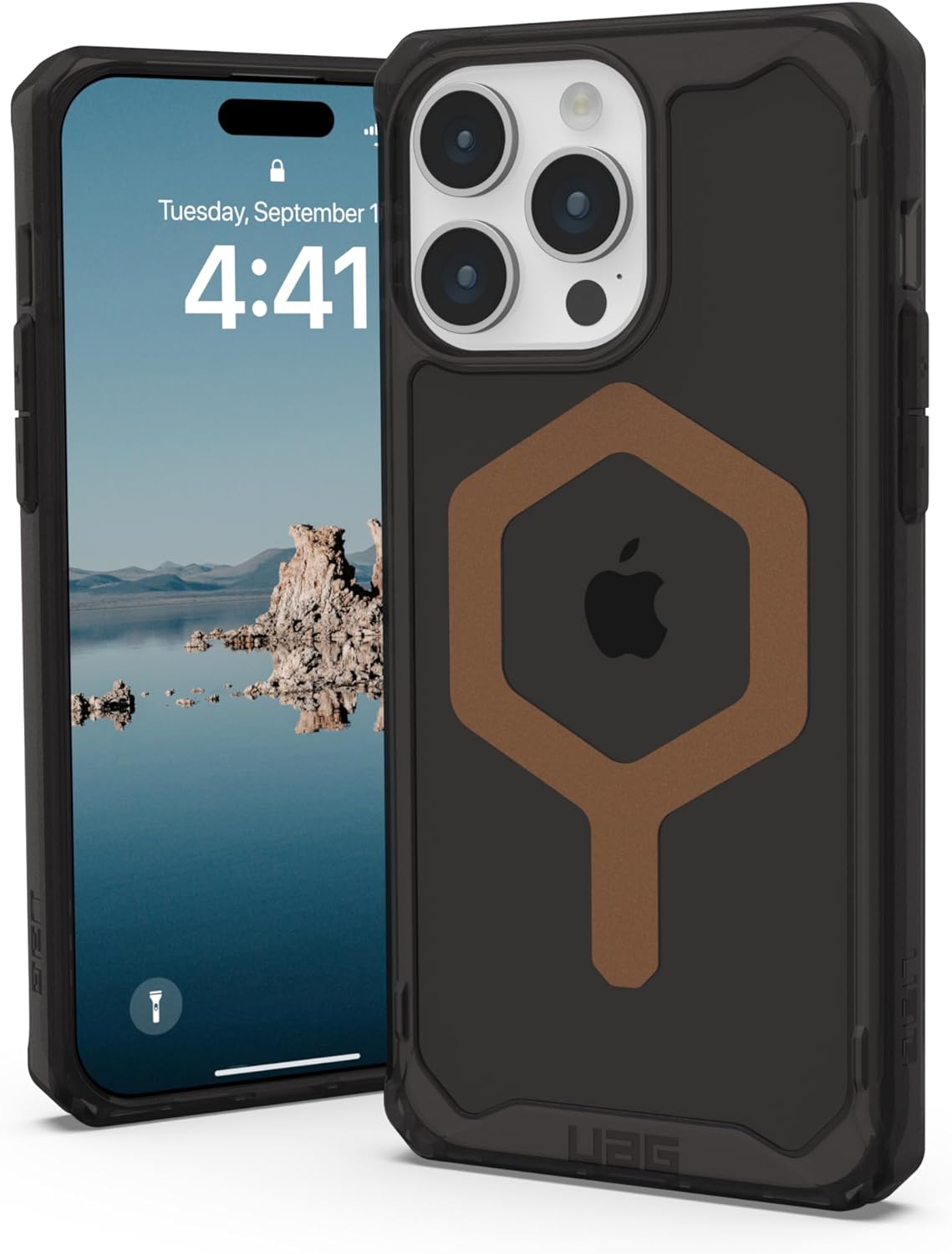 Чохол UAG для Apple Iphone 15 Pro Max Plyo Magsafe, Black/Bronze (114305114085)