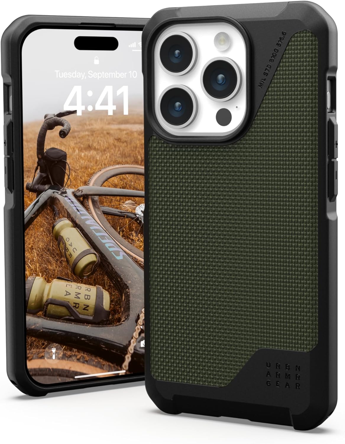 Чохол UAG для Apple iPhone 15 Pro Metropolis LT Magsafe, Kevlar Olive (114277113972)