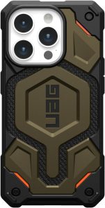 Чохол UAG для Apple iPhone 15 Pro Monarch Pro Magsafe, Kevlar Elemental Green (11422111397B)