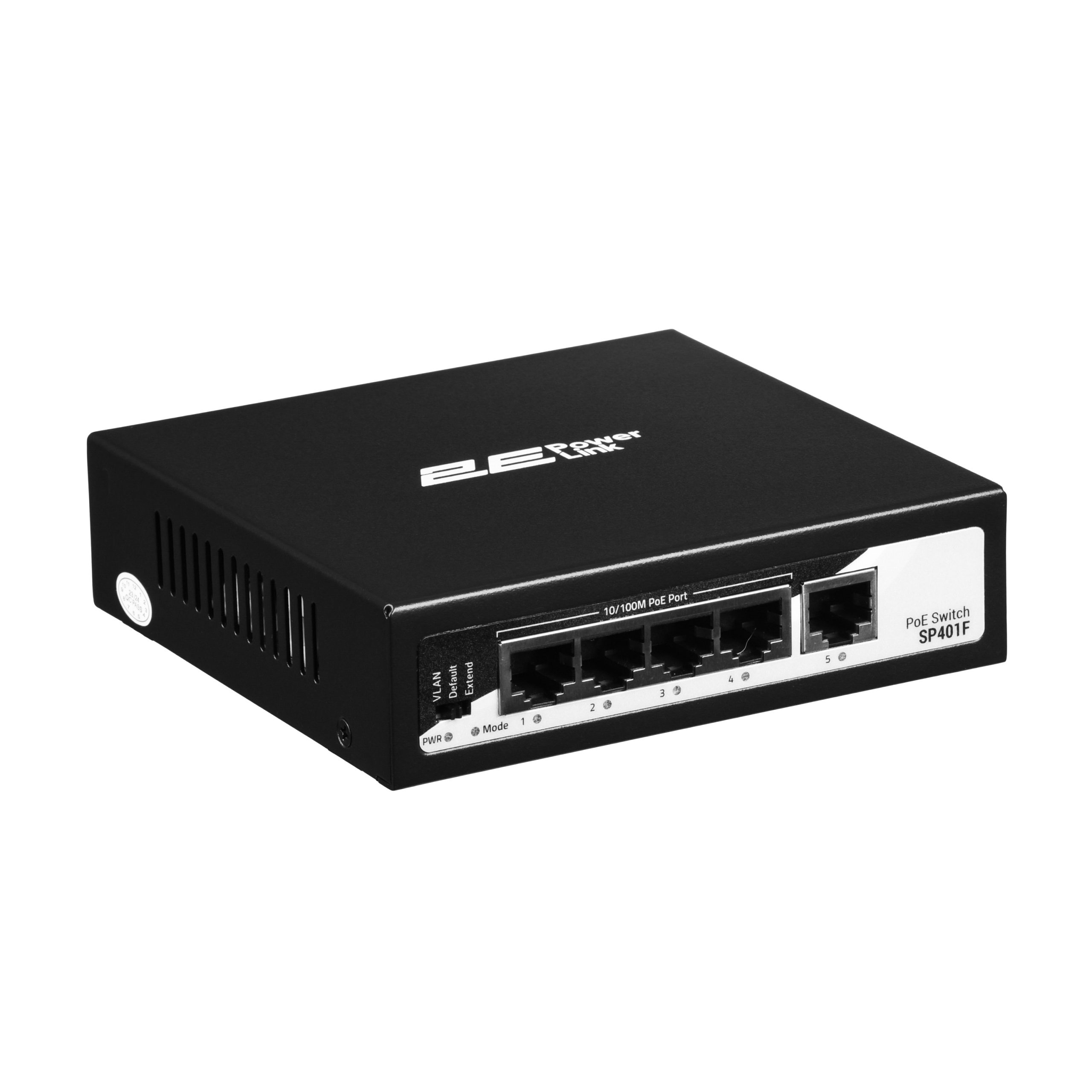 Комутатор 2E PowerLink SP401F 4xFE PoE+, 1xFE Uplink, 55Вт (2E-SP401F-2)