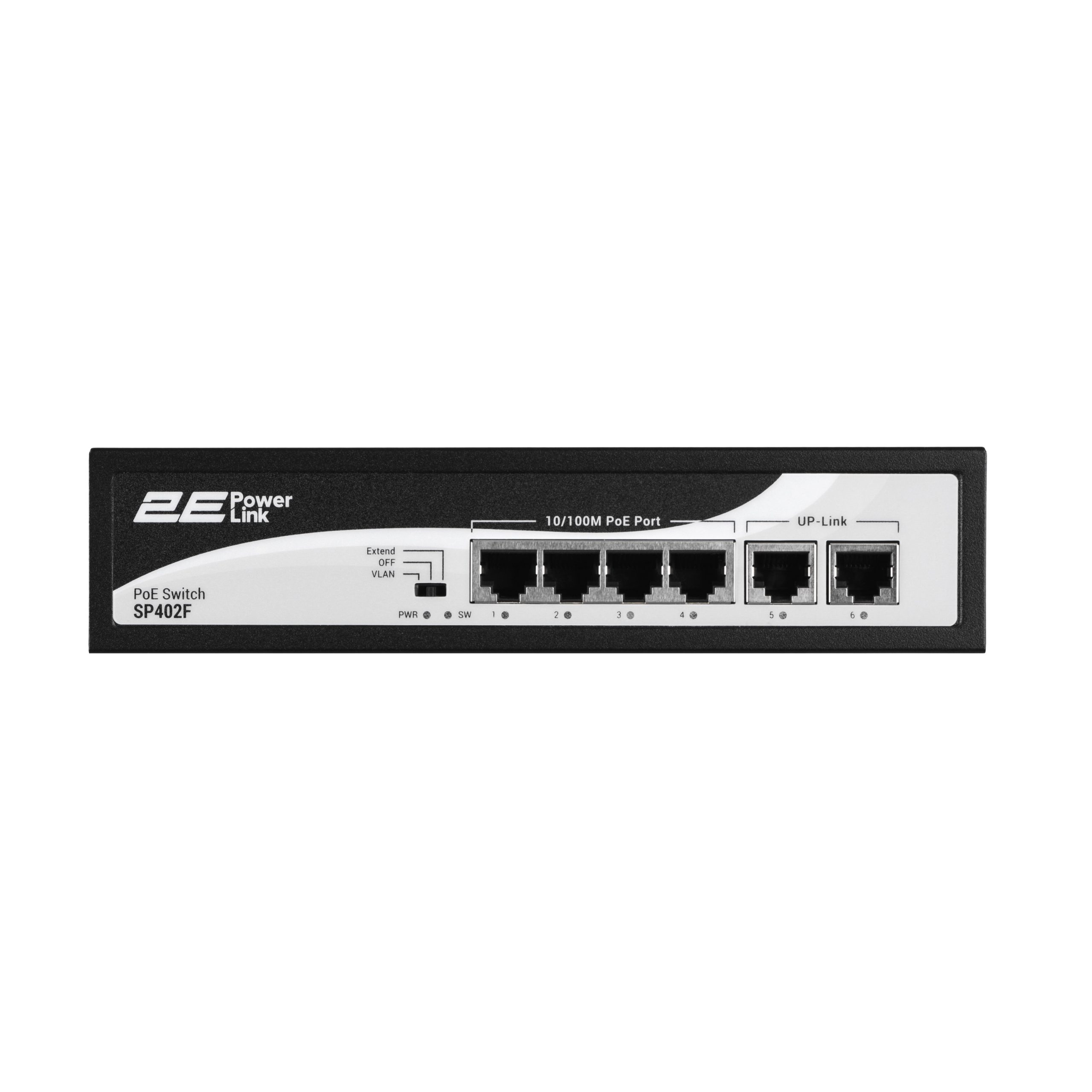 Комутатор 2E PowerLink SP402F 4xFE PoE+, 2xFE Uplink, 55Вт (2E-SP402F-2)