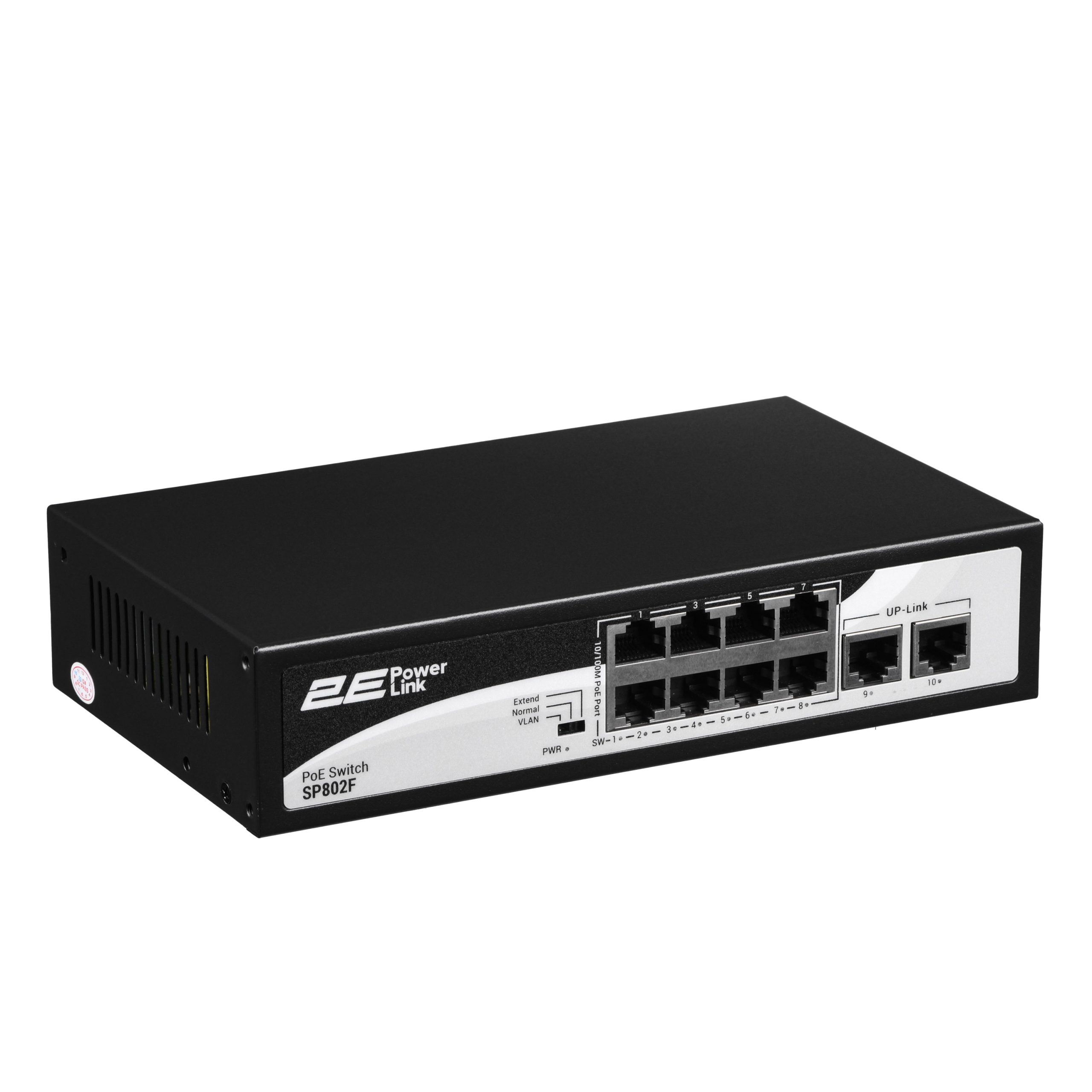 Коммутатор 2E PowerLink SP802F 8xFE PoE+, 2xFE Uplink, 96Вт (2E-SP802F-2)