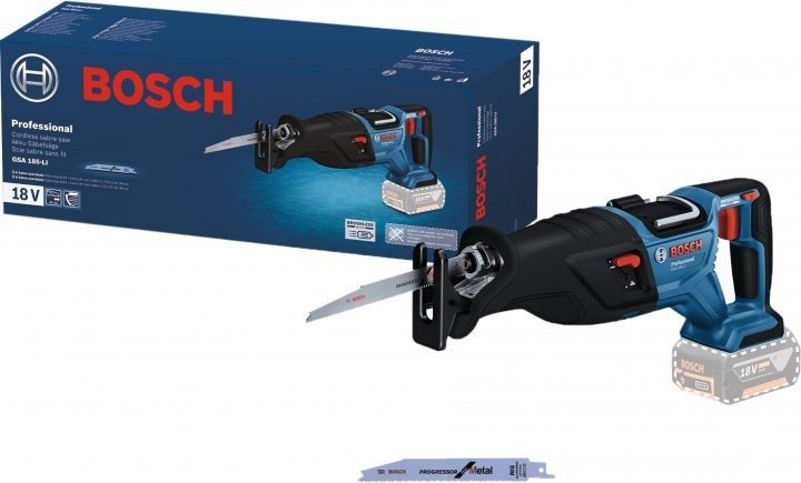 Пила шабельна акумуляторна Bosch GSA 185-LI, 18 В, без АКБ та ЗП (0.601.6C0.020)