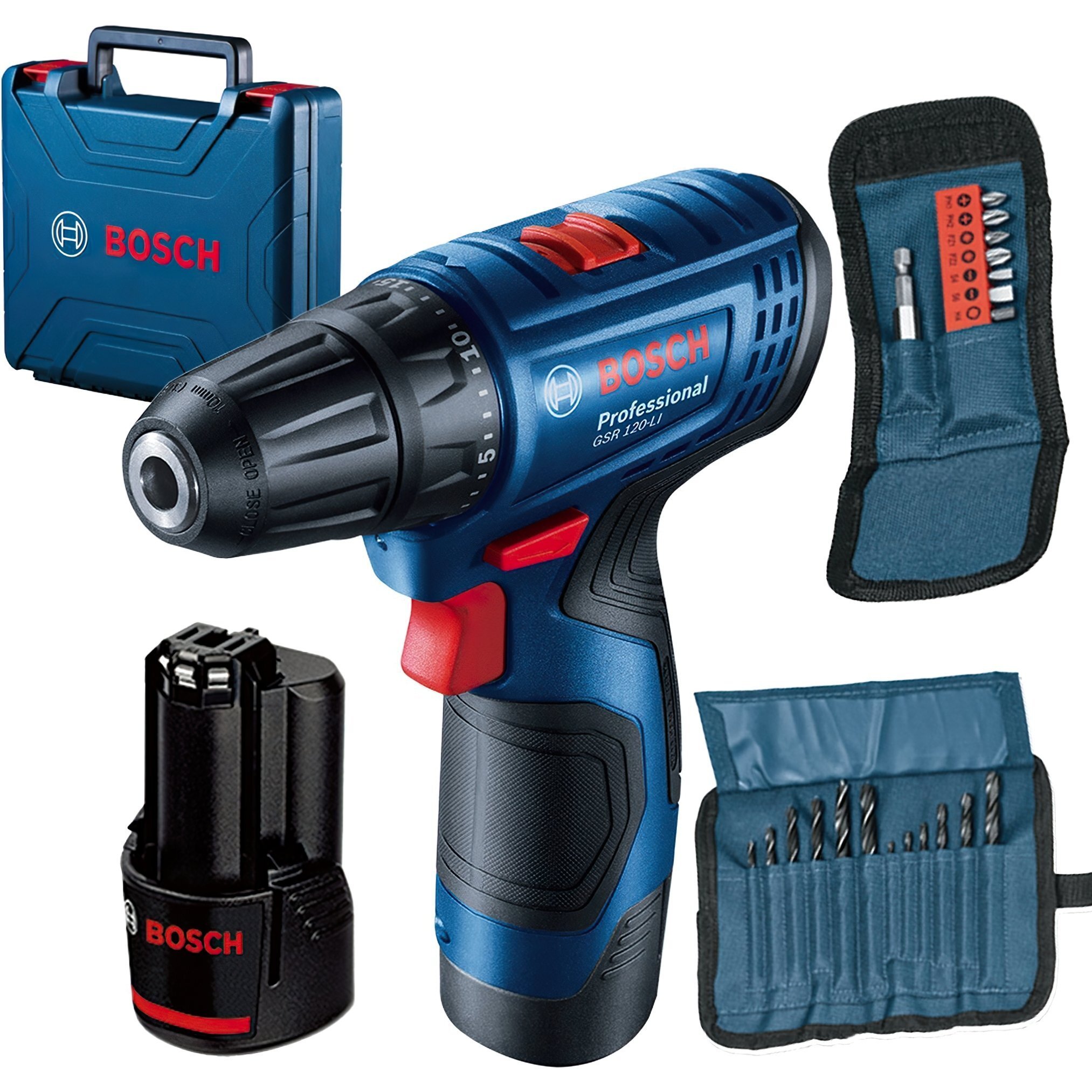 Шуруповерт-дриль Bosch GSR 120-LI, 2х2Аг (0.601.9G8.002)