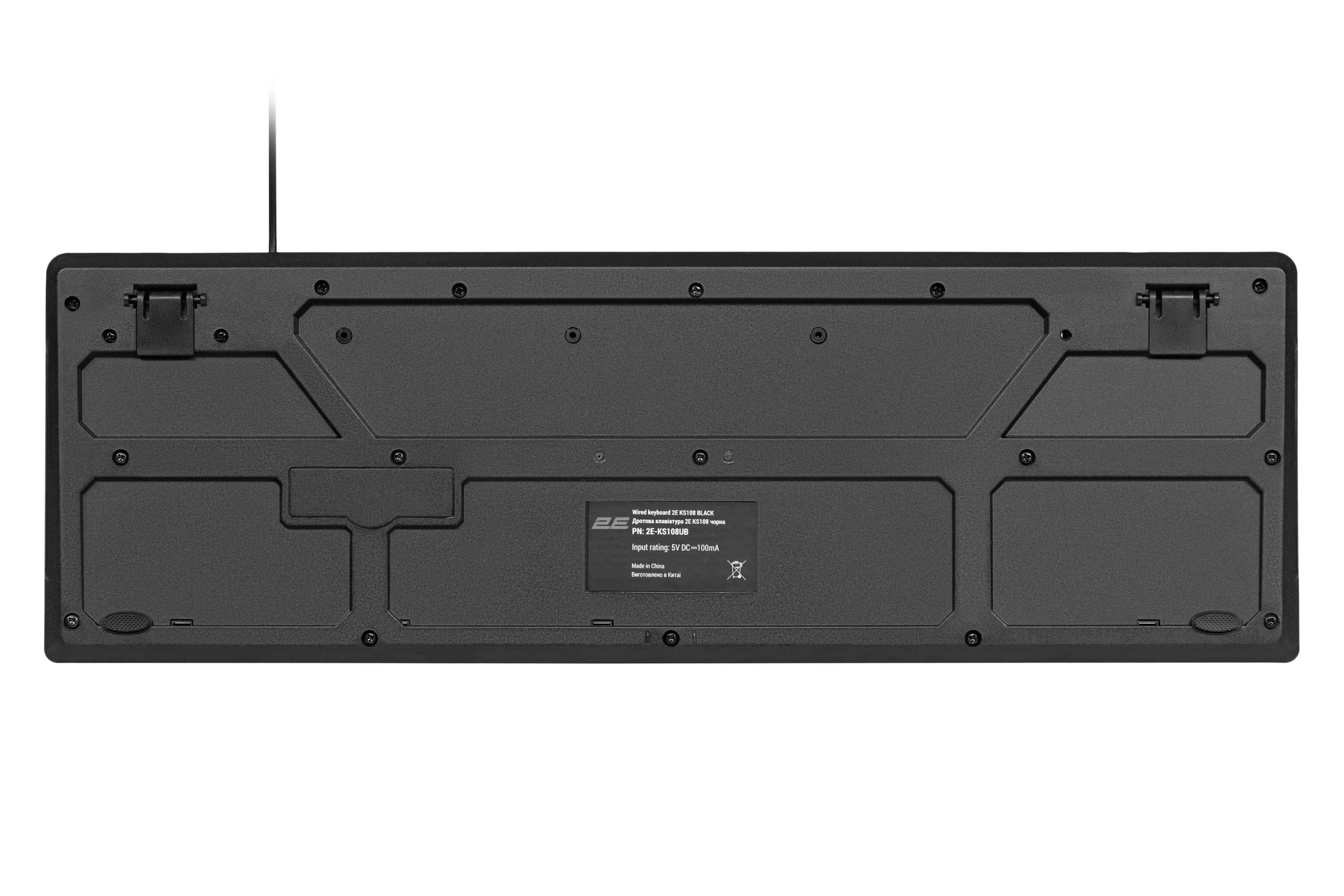 Клавиатура 2E KS108 USB EN/UKR Black (2E-KS108UB_UA)