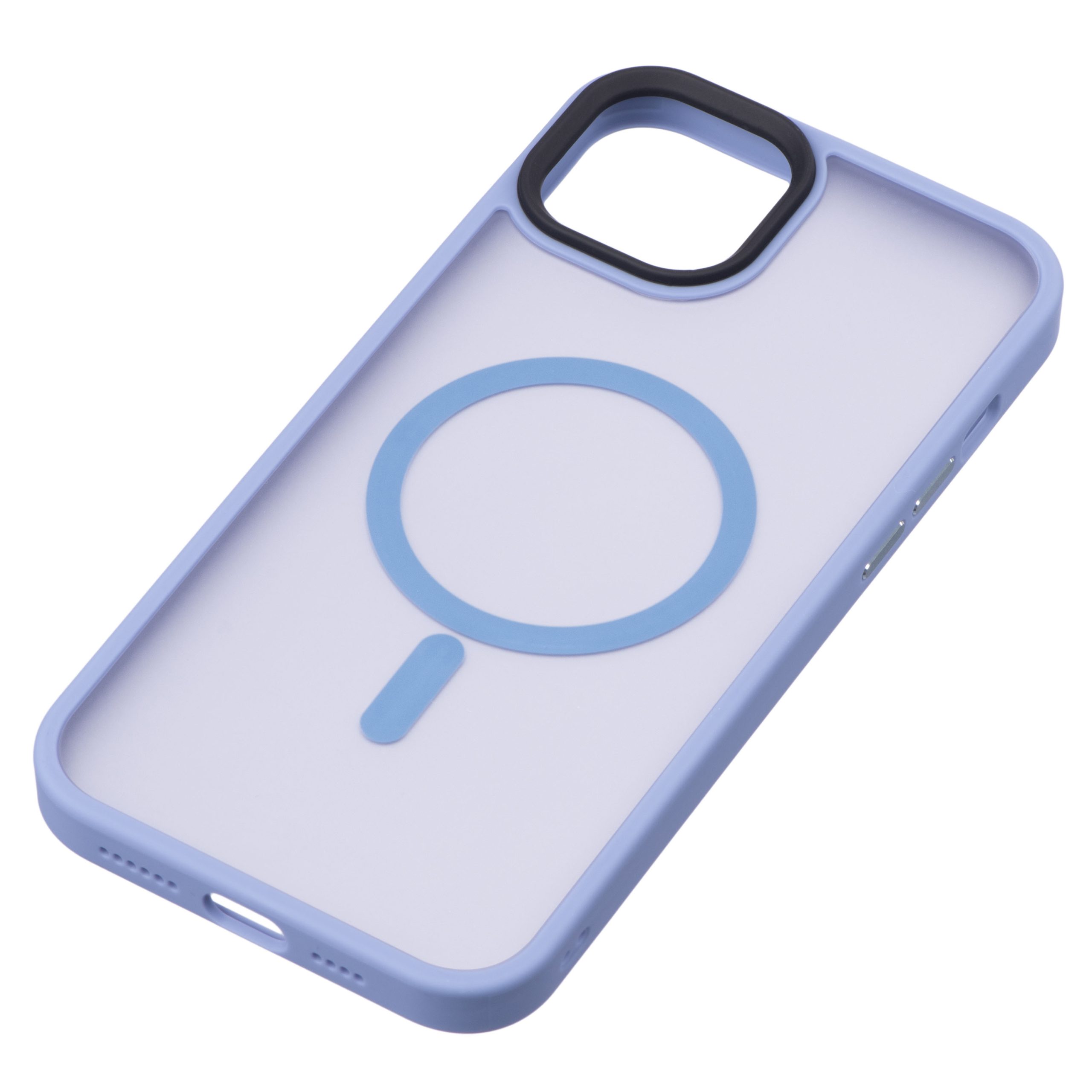 Чехол 2Е Basic для Apple iPhone 15 Plus, Soft Touch MagSafe Cover, Light Blue (2E-IPH-15PRM-OCLS-BL)