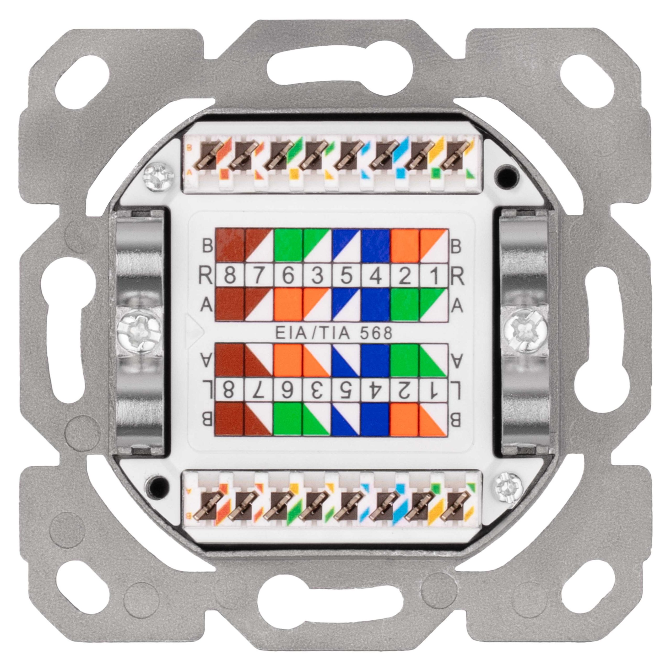 Лицьова панель 2Е, для 2х модулів Keystone, 80x80, із заземленням (2E-FASEPAN-2GROUND)