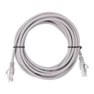 Патч-корд 2E САТ 5e, UTP, 5м, 26AWG, RJ45, 7/0.16, Cu, LSZH, Grey (2E-PC5ECU-5LSZH-GRY)