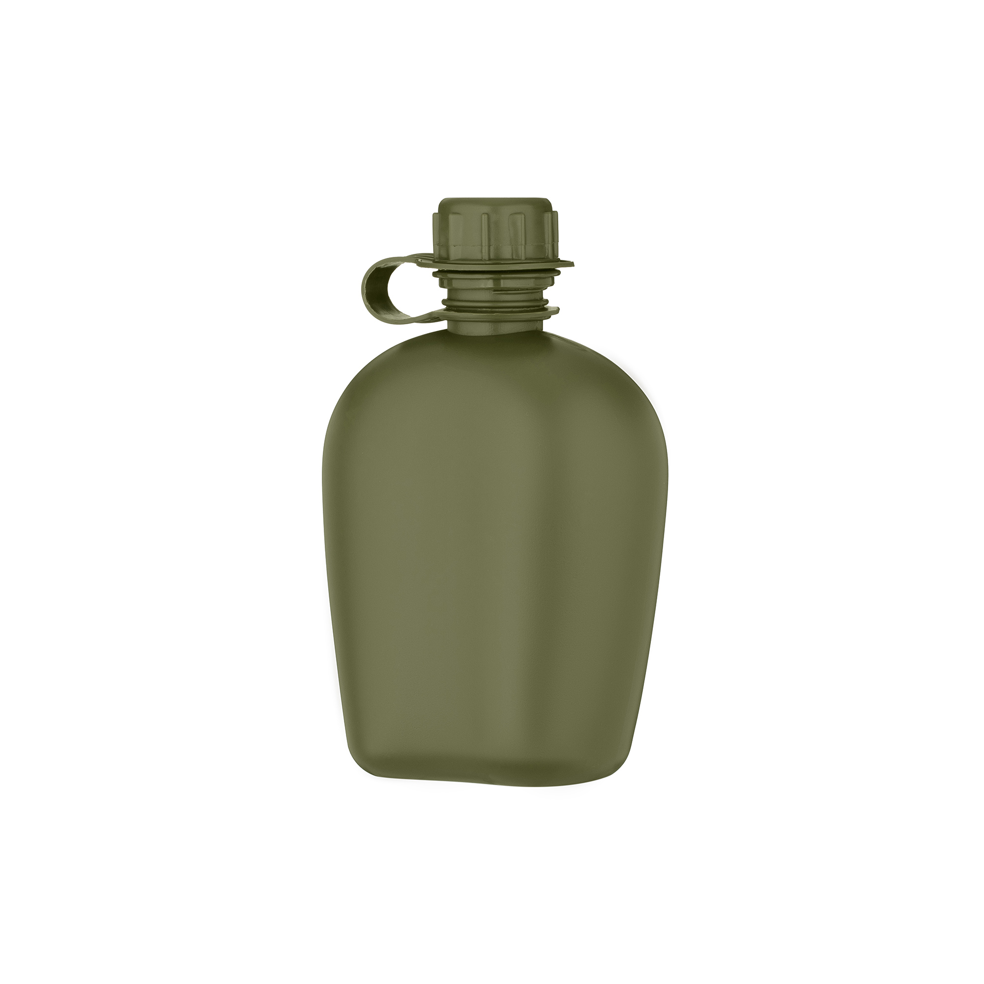 Фляга тактична у чохлі 2E Flask WB01, 1л, з кружкою для їжі, олива