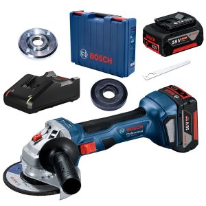 Шліфмашина кутова акумуляторна Bosch Professional GWS 180-LI, 125мм, 18В 1х4А•год, 11000об•хв, 2кг