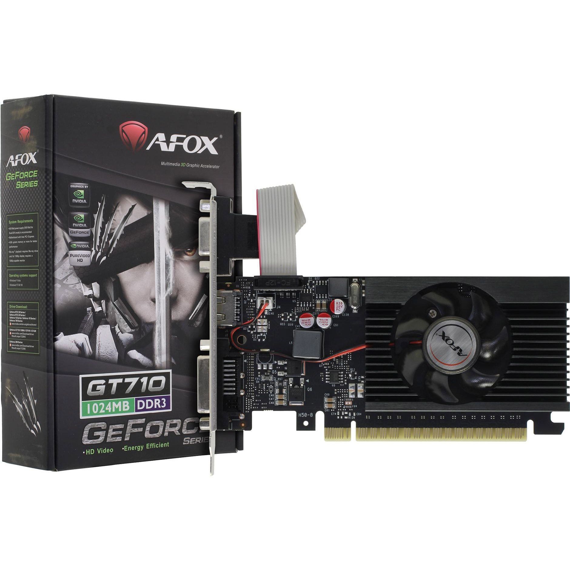 Відеокарта AFOX GeForce GT 710 1GB DDR3 (AF710-1024D3L5-V3)