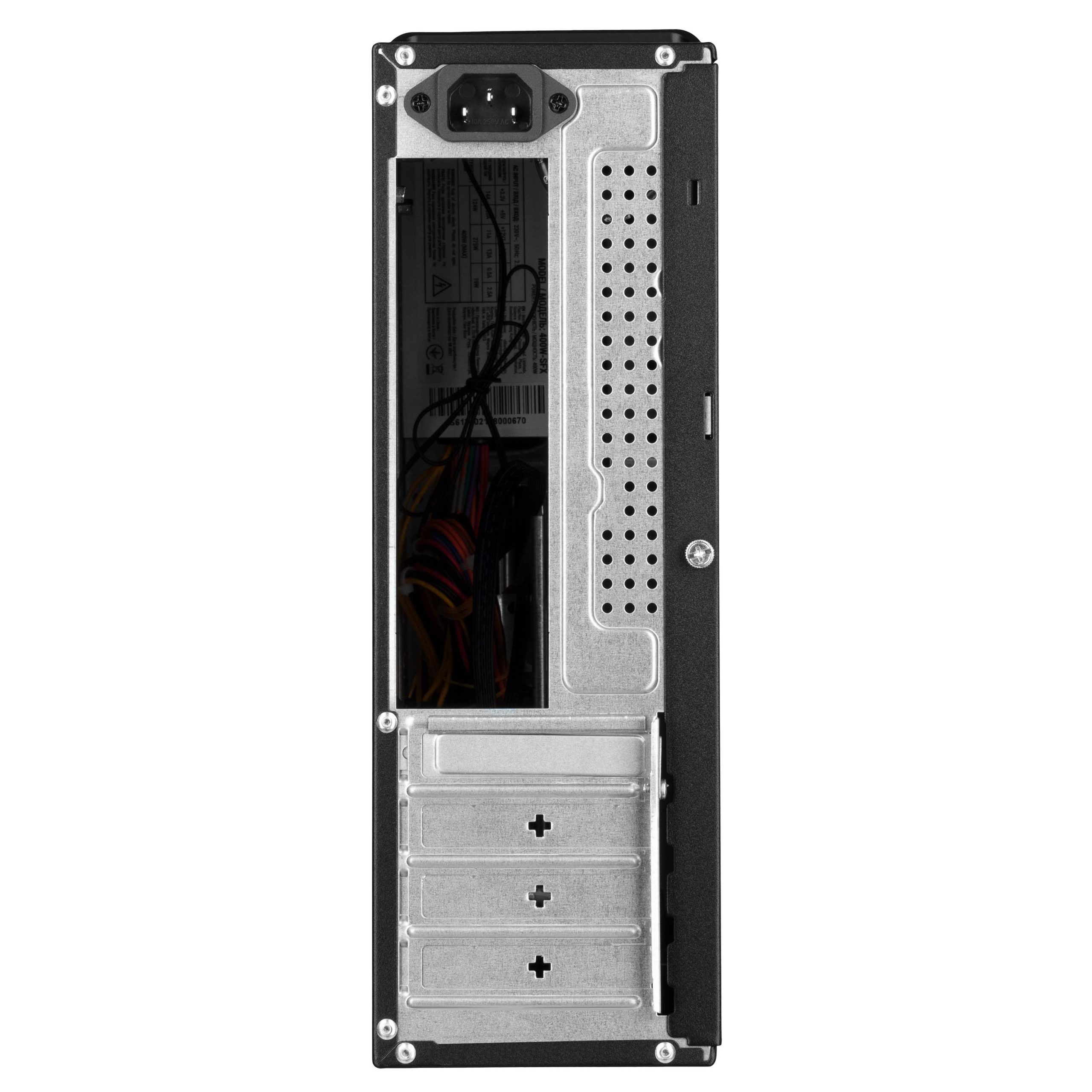 Корпус 2E (S616-400) БП 2E 400W-SFX, Micro ATX, ITX, 2xUSB3.0, TYPE-C, 1x80мм, черный (2E-S616-400)