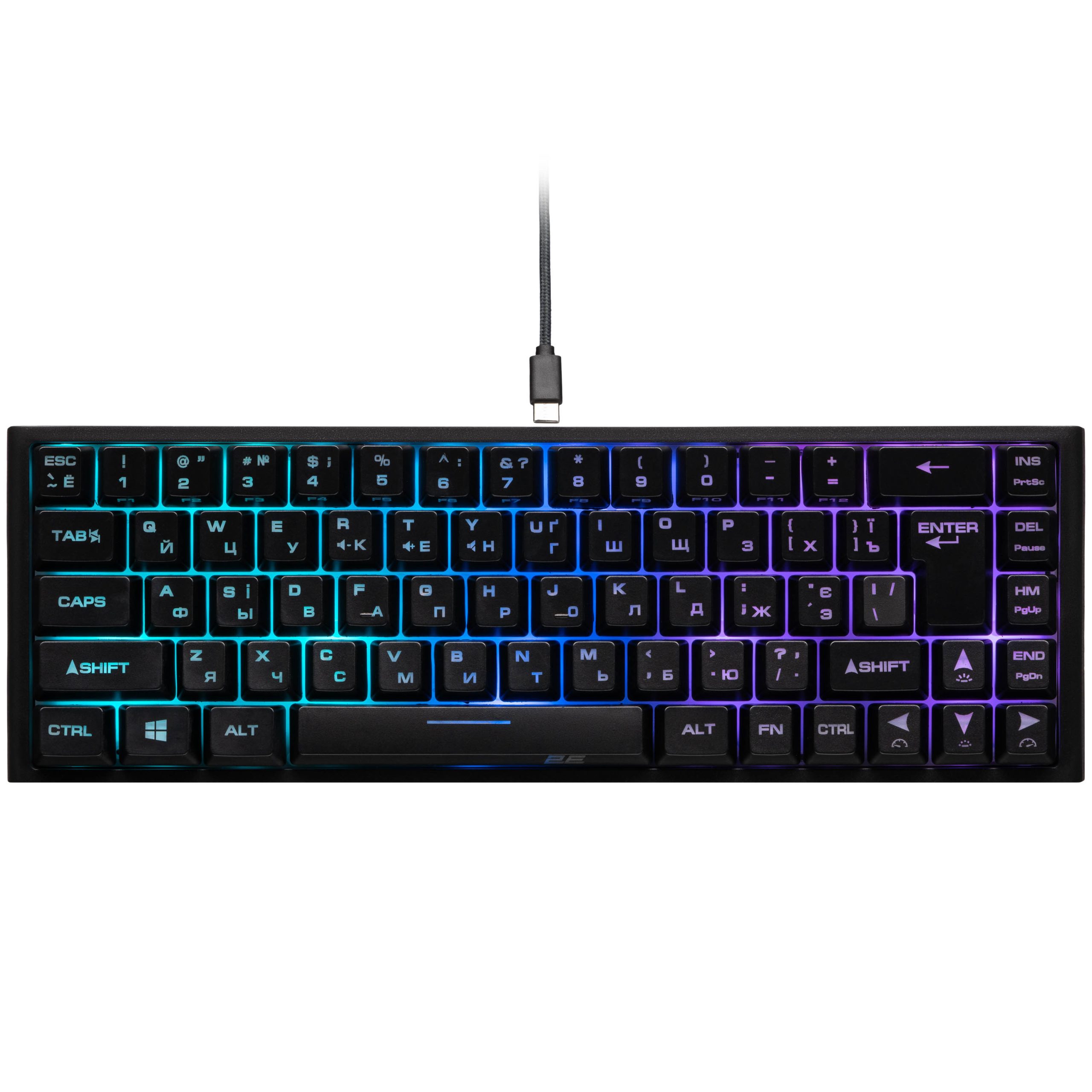 Клавіатура ігрова 2E Gaming KG350 RGB Black (2E-KG350UBK)