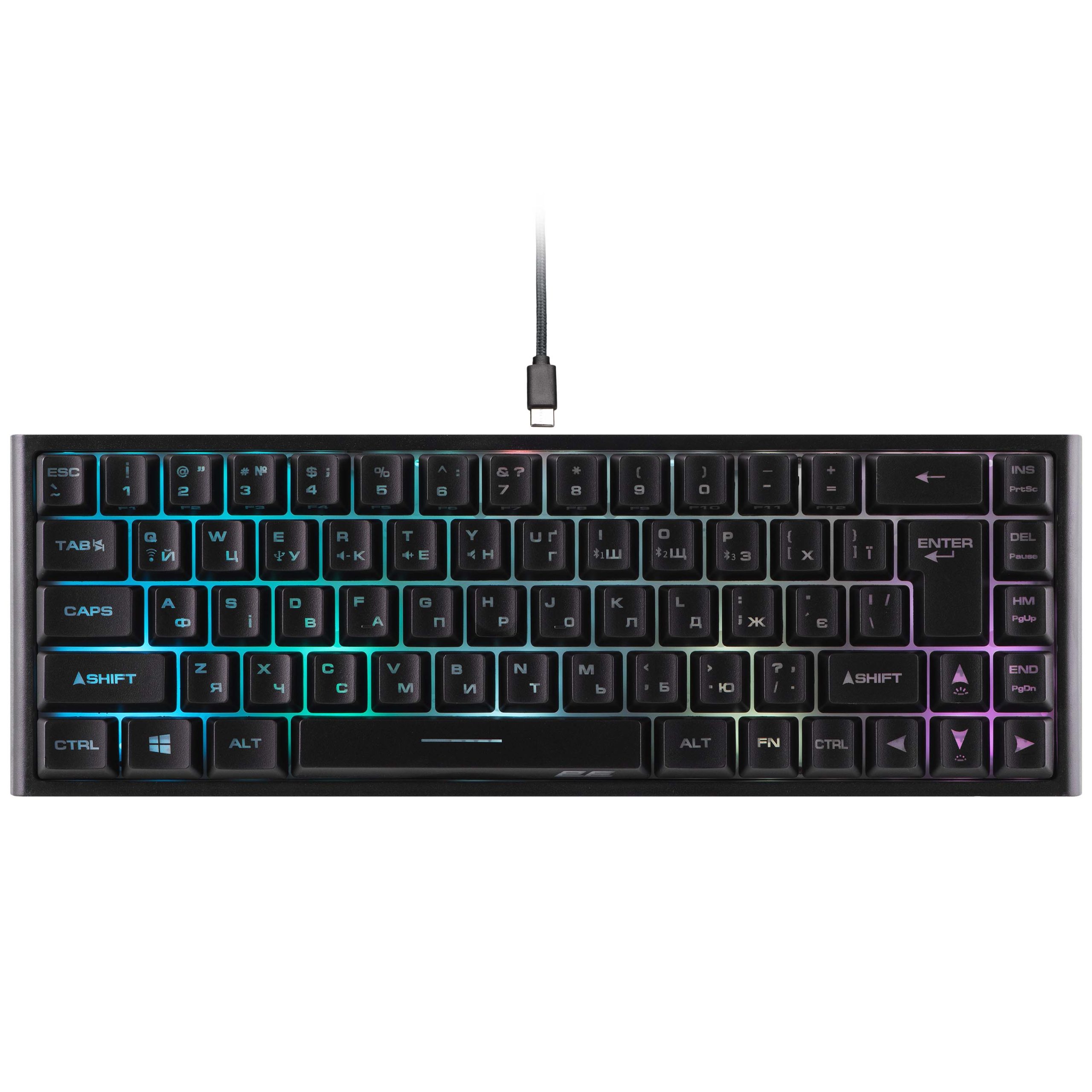 Клавиатура игровая 2E Gaming KG360 RGB WL Black (2E-KG360UBK)