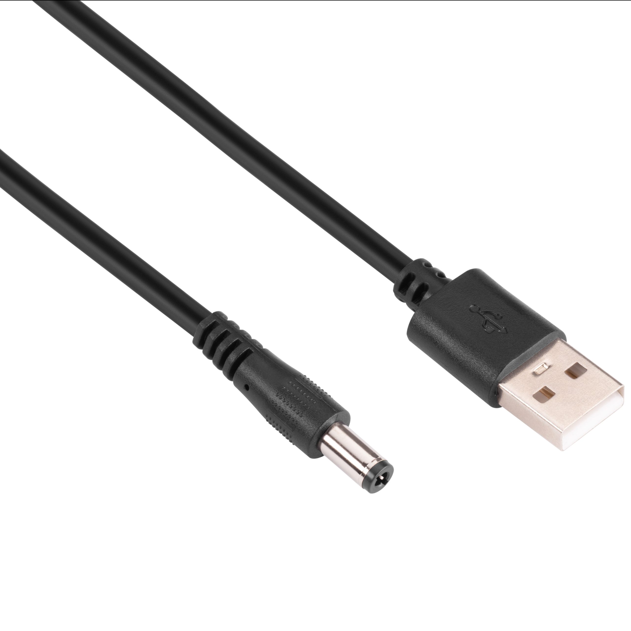 Кабель живлення USB-A – DC 5,5х2,1 мм, 5V/1,5A (1283126552816)