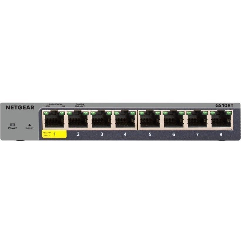 Комутатор NETGEAR GS108T 8xGE, керований L2