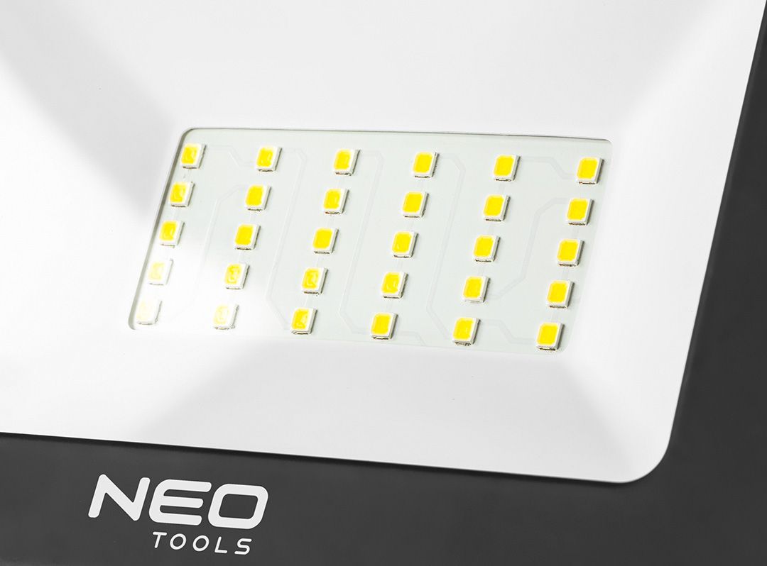 Прожектор Neo Tools, алюміній, 220 В, 2х30Вт, 5400 люмен, SMD LED, кабель 3 м з вилкою, IP65 99-061