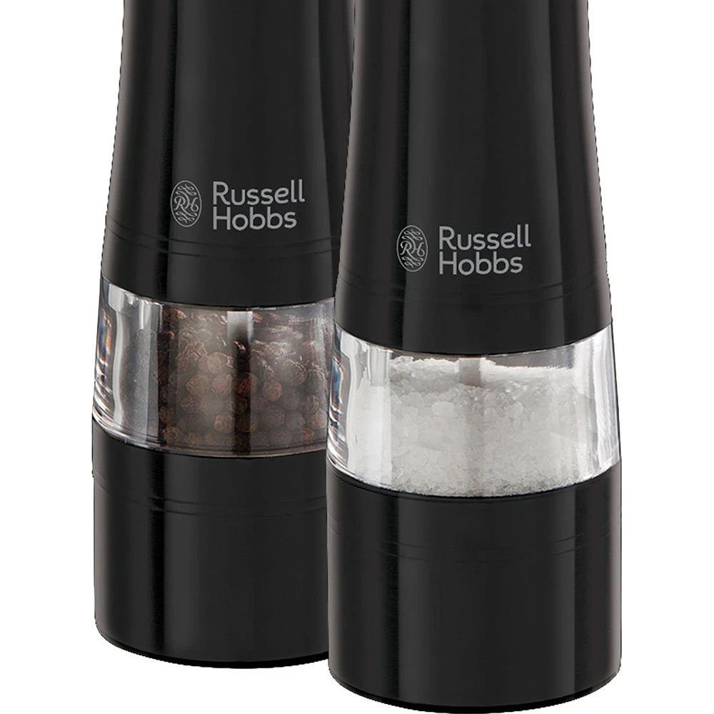 Млини для солі та перцю Russell Hobbs, ААх4, керамічні жорна, чорний