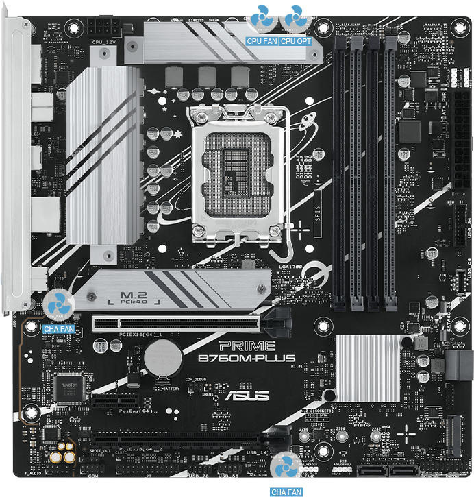 Материнська плата ASUS PRIME B760M-PLUS (90MB1GY0-M0EAY0)