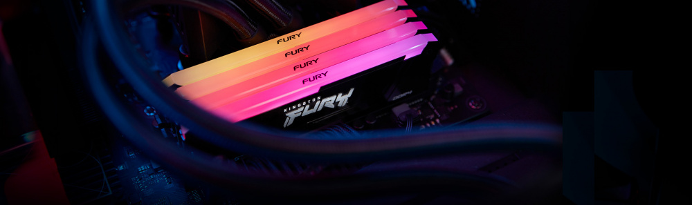 Пам`ять ПК Kingston DDR4 16GB 3200 FURY Beast RGB