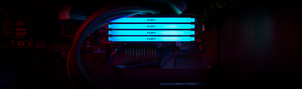 Пам`ять ПК Kingston DDR4 16GB 3200 FURY Beast RGB