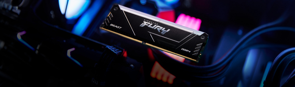 Пам`ять ПК Kingston DDR4 16GB 3200 FURY Beast RGB