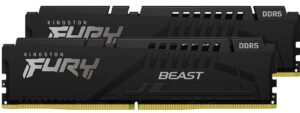 Пам'ять ПК Kingston DDR5 32GB KIT (16GBx2) 5200 FURY Beast Black EXPO (KF552C36BBEK2-32)