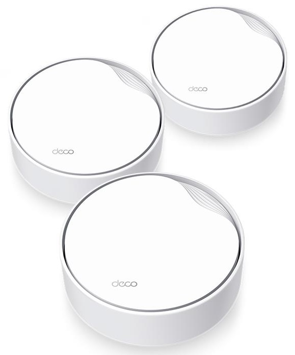 Маршрутизатор TP-LINK DECO X50 3PK AX3000 1xGE LAN/WAN 1x2,5GE LAN/WAN MU-MIMO OFDMA MESH (DECO-X50-POE-3-PACK)