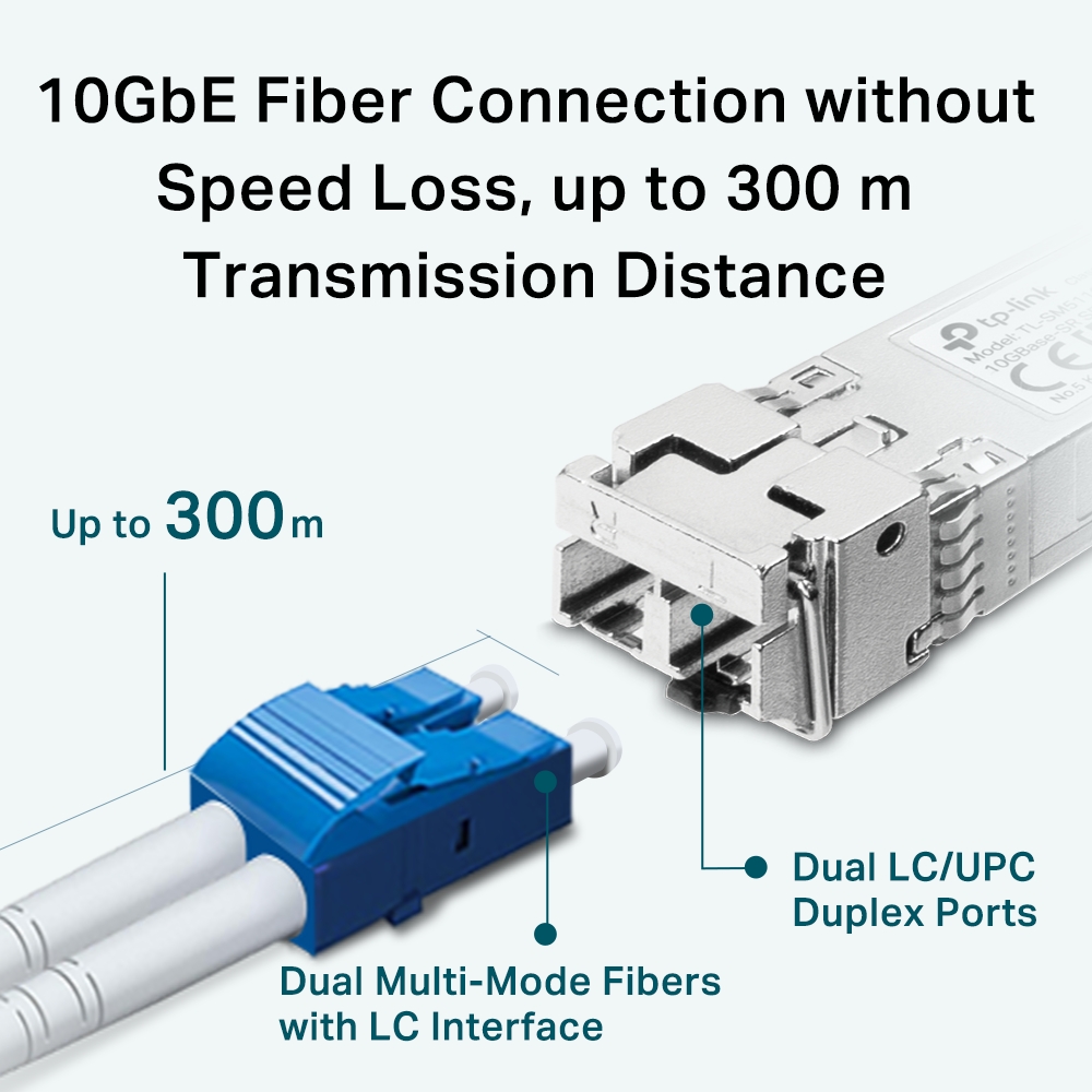 Модуль TP-LINK TL-SM5110-SR 10G SFP+ MM 300m LC