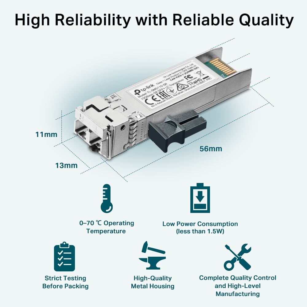 Модуль TP-LINK TL-SM5110-SR 10G SFP+ MM 300m LC