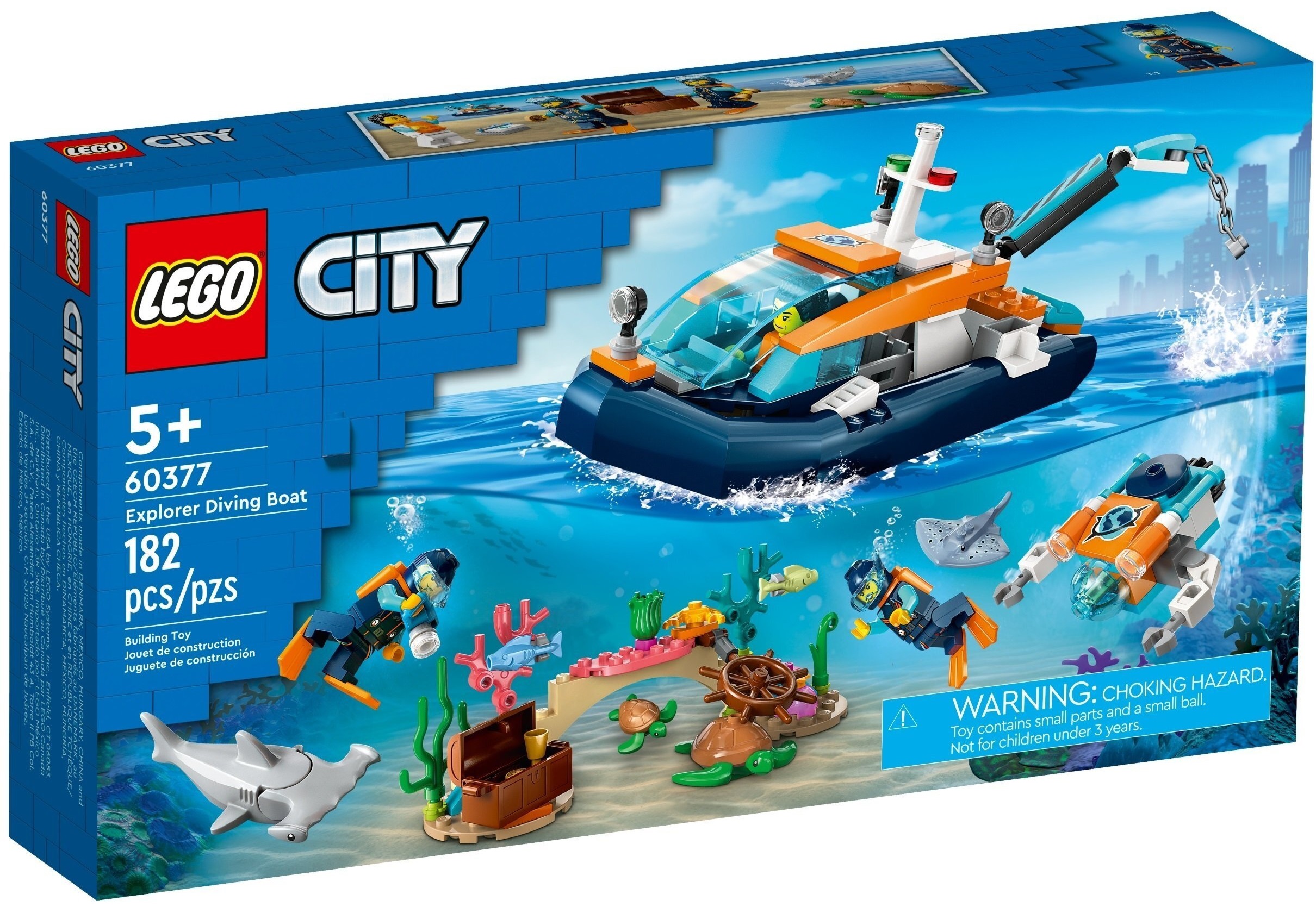 LEGO 60377 City Дослідницький підводний човен