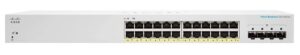 Комутатор Cisco CBS220 Smart 24-port GE, PoE, 4x1G SFP (CBS220-24P-4G-EU)