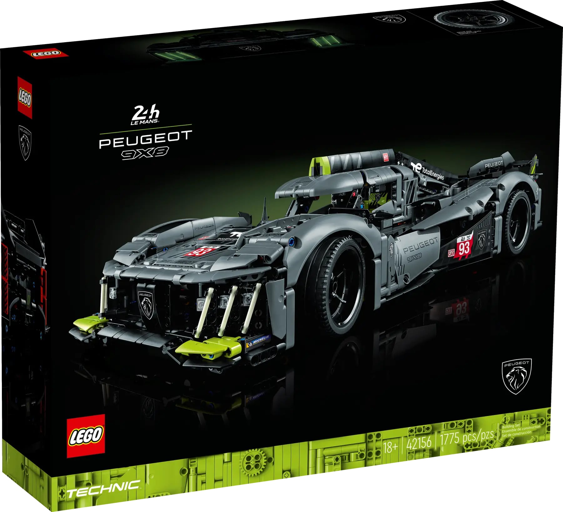 LEGO 42156 Technic PEUGEOT 9X8 24H Le Mans Hybrid Hypercar