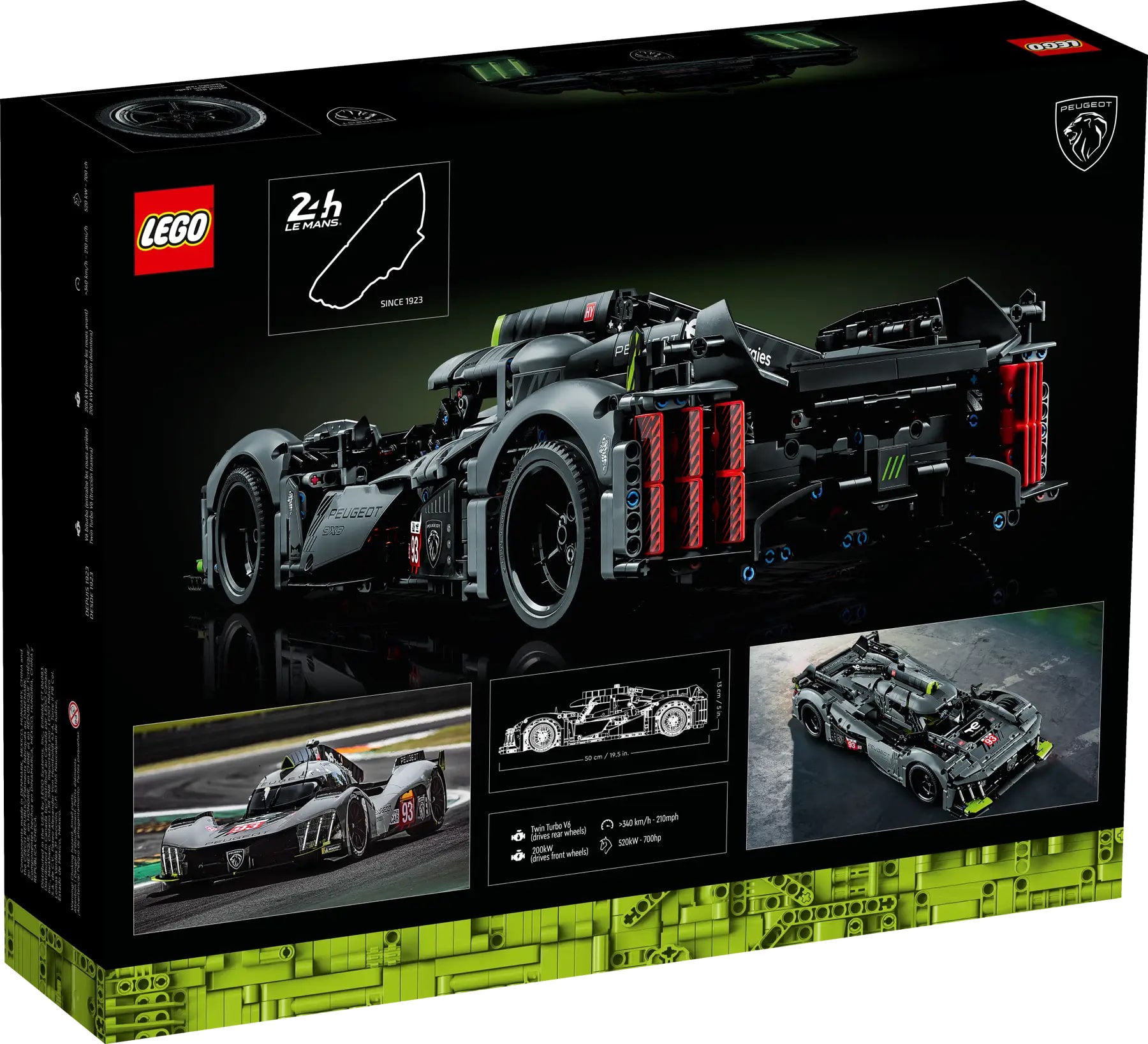 LEGO 42156 Technic PEUGEOT 9X8 24H Le Mans Hybrid Hypercar