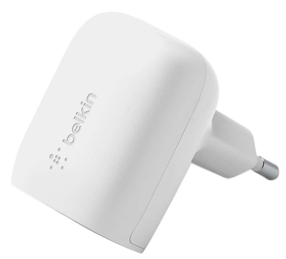 Зарядний пристрій мережевий Belkin 20Вт USB-C PD PPS, білий