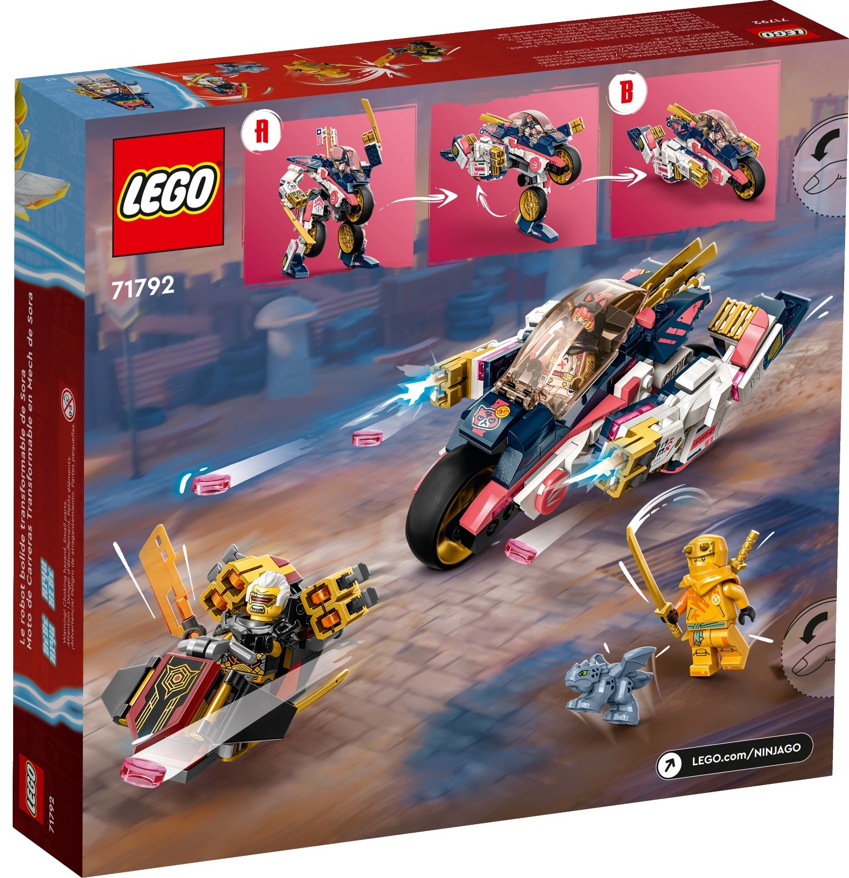 LEGO 71792 Ninjago Гоночний трансформований мотоцикл-робот Сори