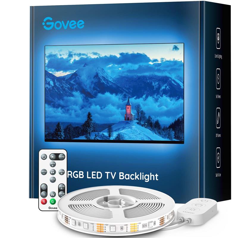 Набір підсвічування Govee H6179 TV LED Backlight, 46-60', RGB, WI-FI/Bluetooth, чорний