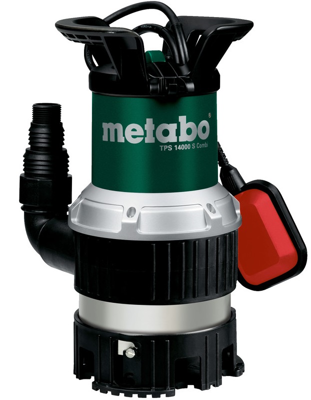 Насос занурювальний комбінований Metabo TPS 14000 S COMBI, 770Вт, 14куб/год, висота подачі 8.5м, занурення до 7м, внутрішня різь