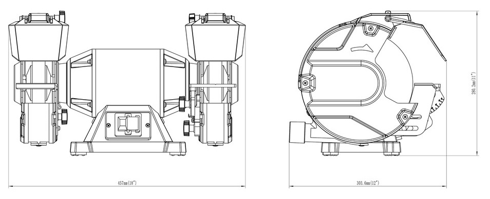 Верстат заточувальний Metabo DSD 200 PLUS, 750Вт, коло 200x25, 2980об/хв, 17.8кг