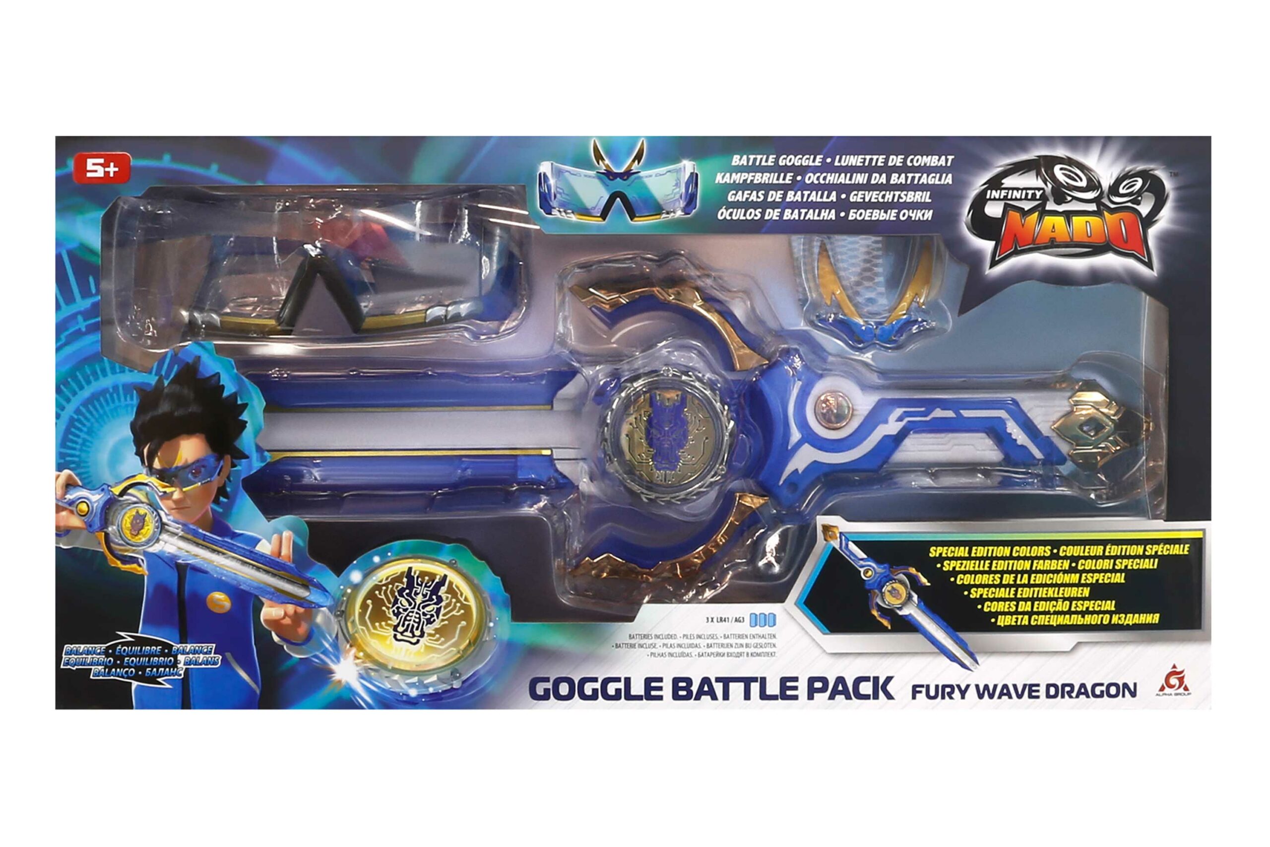 Набір Infinity Nado VI Goggle Battle Pack дзиґа та акс.