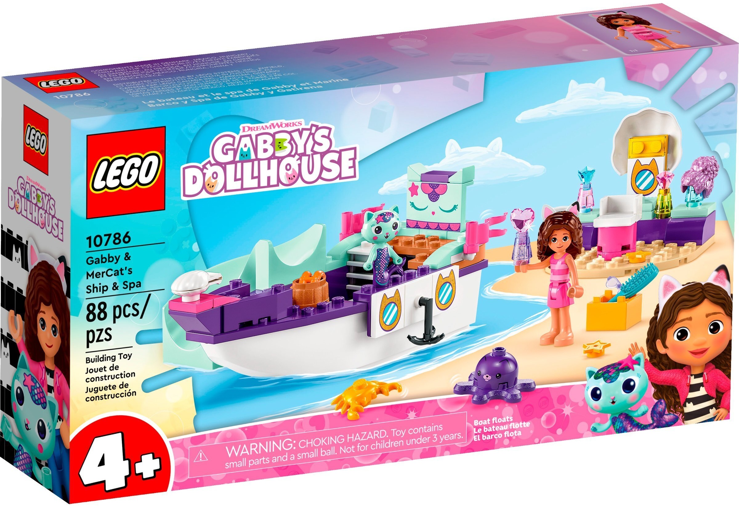 LEGO 10786 Gabby`s Dollhouse Корабель та спа Ґаббі та МерКет