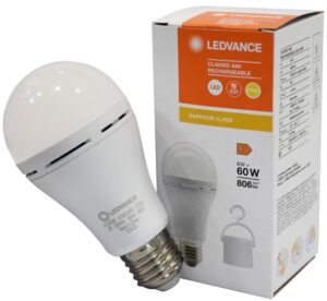 Лампа LEDVANCE LED E27 8Вт 806Лм 2700К A60 аккумуляторная