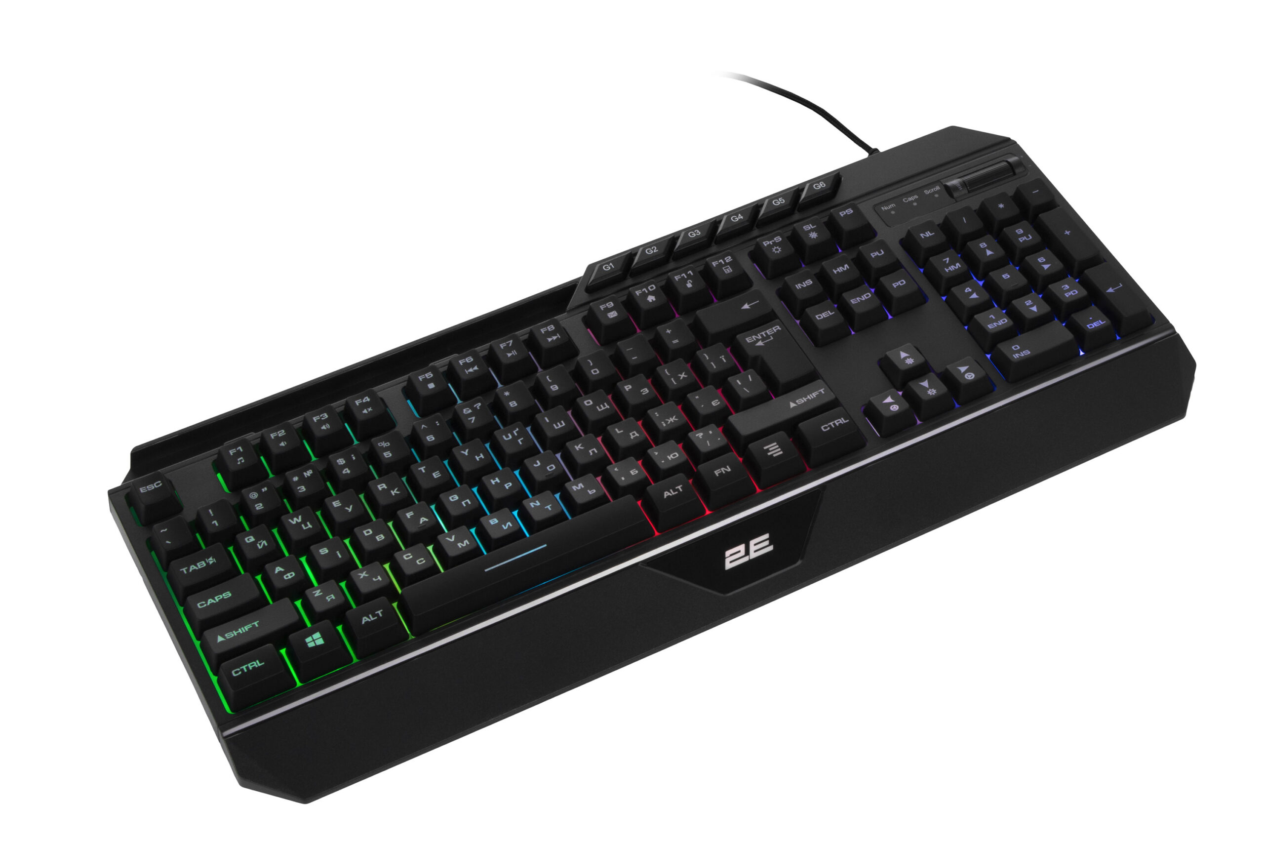 Игровая клавиатура 2E Gaming KG315 RGB USB Black Ukr