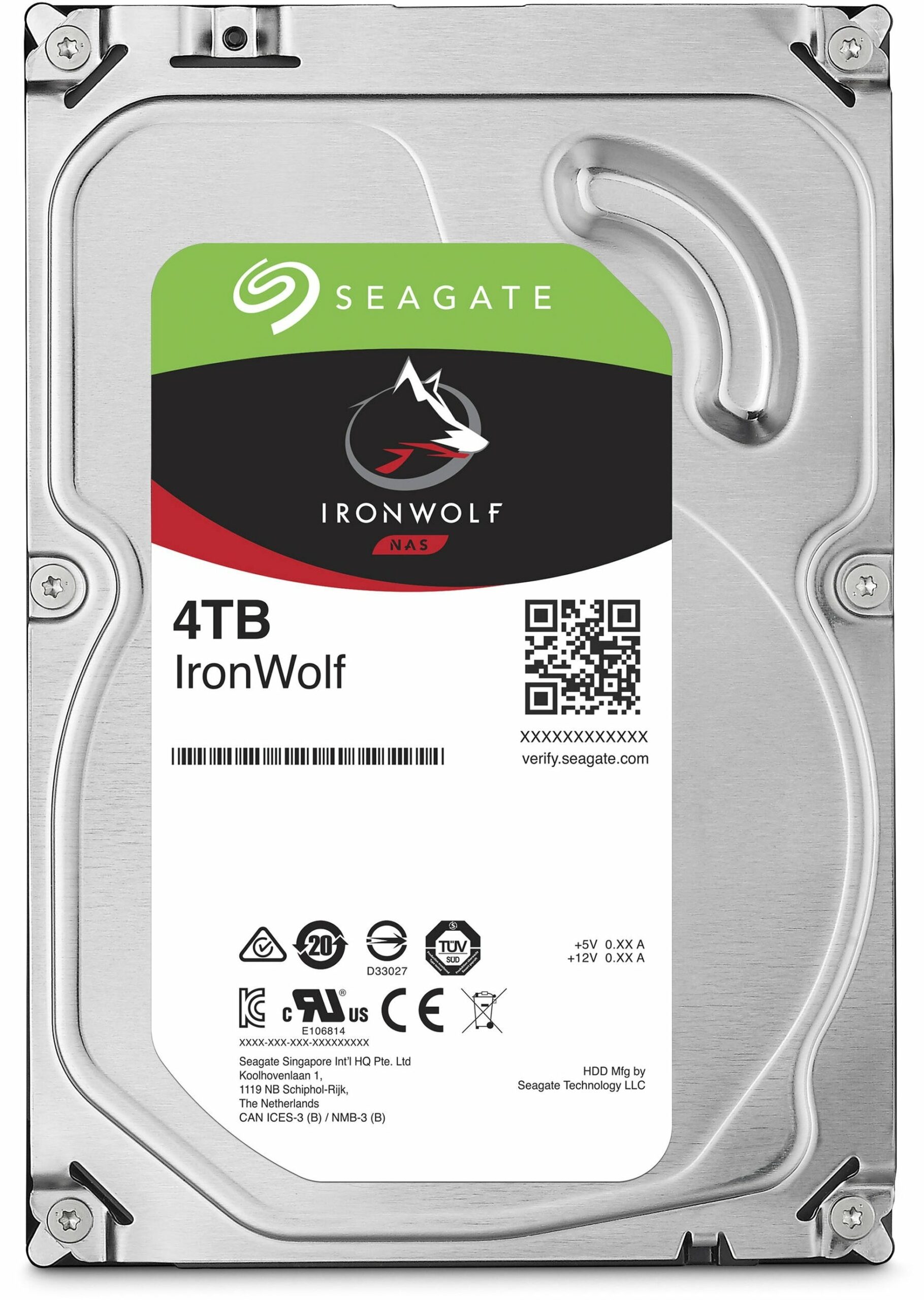 Seagate Жорсткий диск 4TB 3.5" 5400 256MB SATA IronWolf