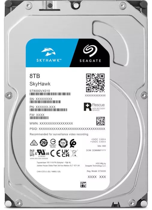 Seagate Жорсткий диск 8TB 3.5" 256MB SATA SkyHawk