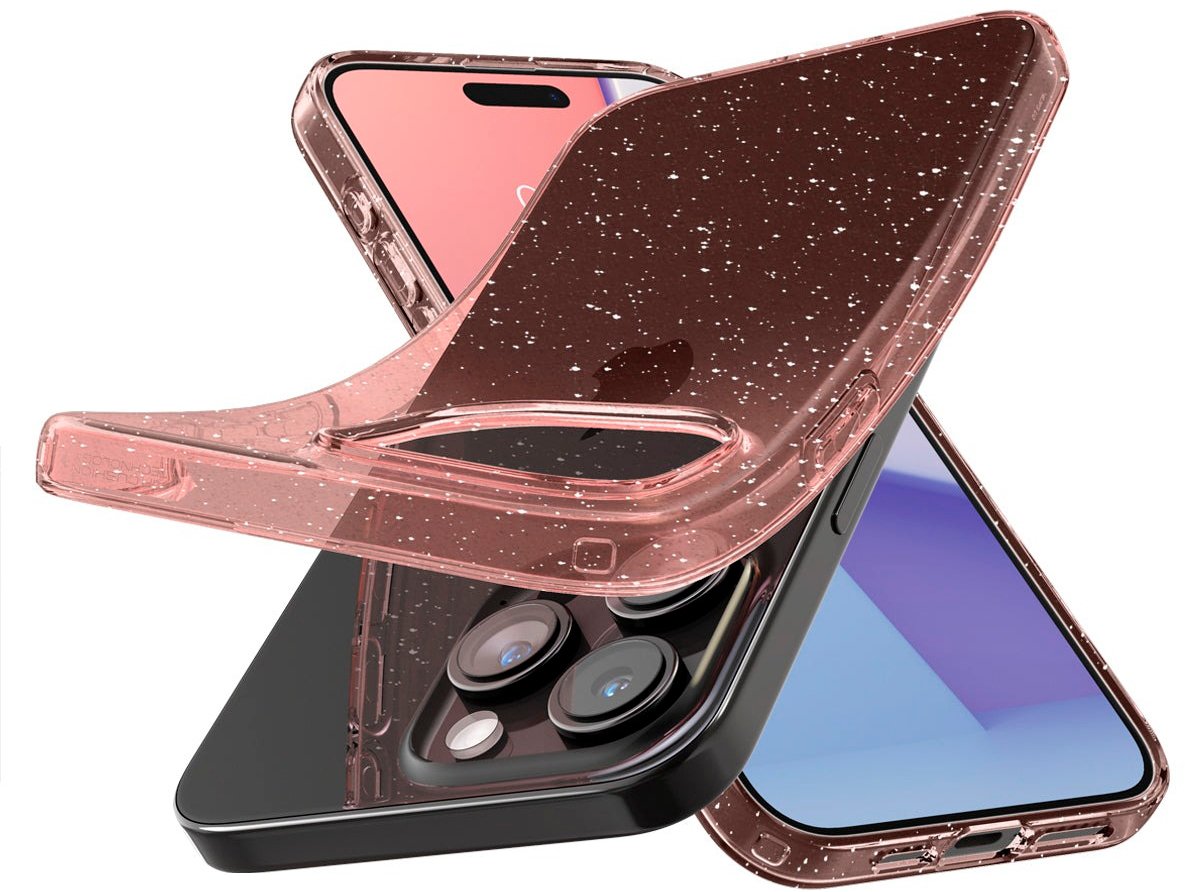 Чехол Spigen для Apple iPhone 15 Pro Liquid Crystal Glitter, Rose Quartz (ACS06702)