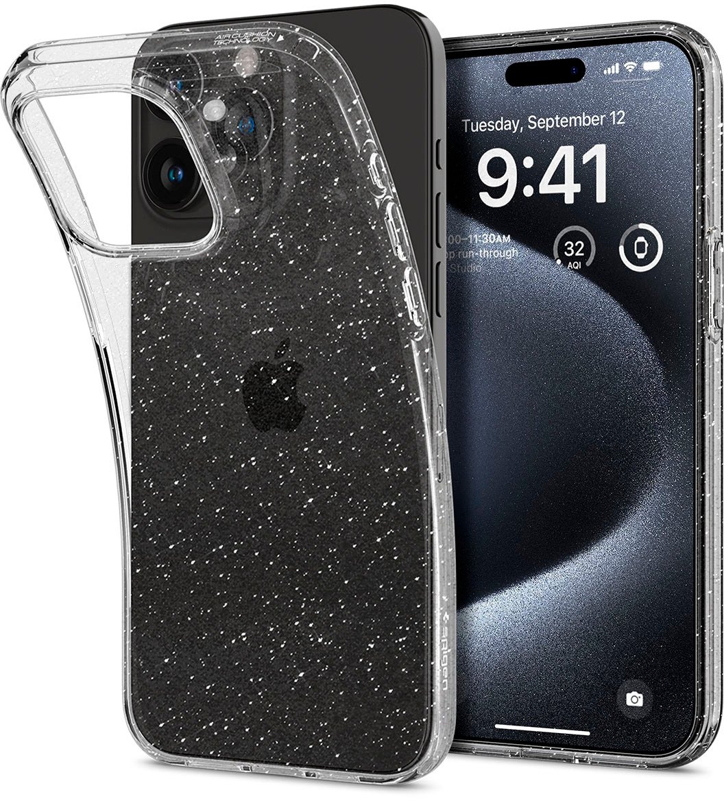 Чохол Spigen для Apple iPhone 15 Pro Liquid Crystal Glitter, Crystal Quartz (ACS06701)